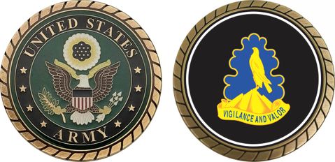 Army 157th Infantry Brigade Unit Crest Challenge Coin
