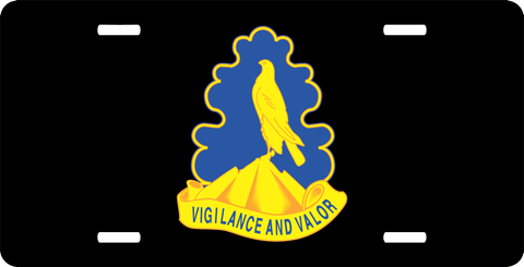Army 157th Infantry Brigade Unit Crest License Plate