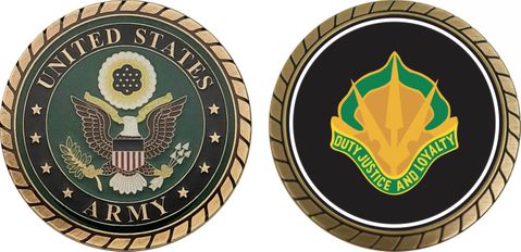 Army 15th Military Police Brigade Unit Crest Challenge Coin
