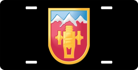 Army 169th Field Artillery Brigade Colorado License Plate