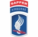 Army 173rd Airborne Brigade with Sapper Tab Decal