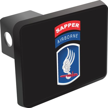 Army 173rd Airborne Brigade with Sapper Tab Hitch Cover
