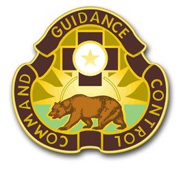 Army 175th Medical Brigade California Unit Crest Vinyl Transfer Decal