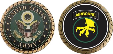 Army 17th Airborne Division Challenge Coin