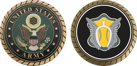 Army 17th Cavalry Brigade Patch Challenge Coin