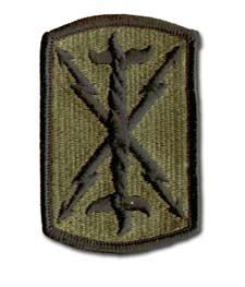 Army 17th Field Artillery Brigade Subdued Military Patch