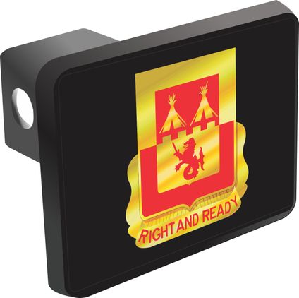 Army 183rd Field Artillery Division Unit Crest Hitch Cover