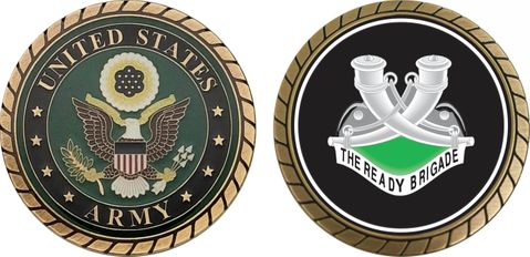 Army 187th Infantry Brigade Unit Crest Challenge Coin