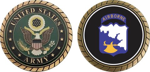 Army 18th Airborne Division World War II Challenge Coin