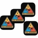 Army 1st Armored  Coasters - Set of 4