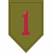 Army 1st Infantry Division Patch Vinyl Transfer Decal