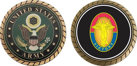 Army 1st Infantry Division Unit Crest Challenge Coin