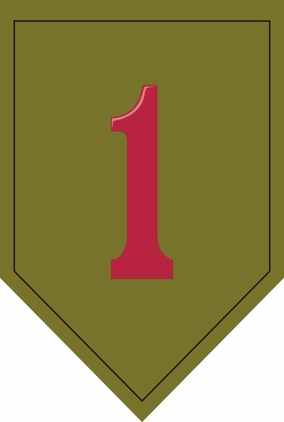 Army 1st Infantry Division Patch Vinyl Transfer Decal