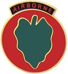 Army 24th Infantry Airborne 1" Lapel Pin