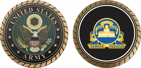 Army 24th Infantry Regiment Unit Crest Challenge Coin