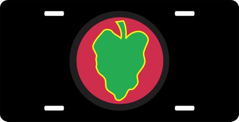 Army 24th Mech Infantry Division  License Plate