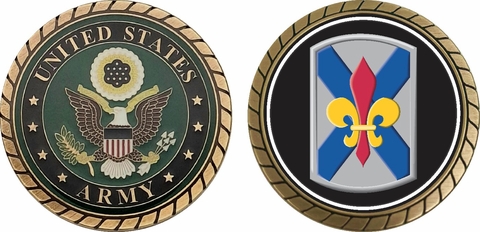 Army 256th Infantry Brigade Louisiana Challenge Coin
