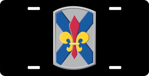 Army 256th Infantry Brigade Louisiana License Plate