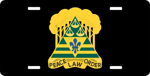 Army 260th Military Police Brigade District of Columbia License Plate