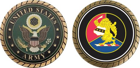 Army 28th Infantry Division Unit Crest Challenge Coin