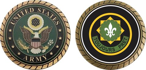 Army 2nd Armored Cavalry Regiment Challenge Coin