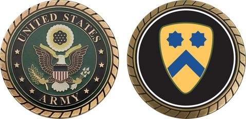 Army 2nd Cavalry Division Challenge Coin