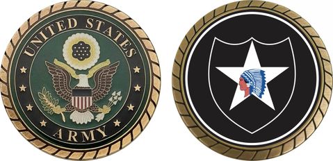 Army 2nd Infantry Division Challenge Coin