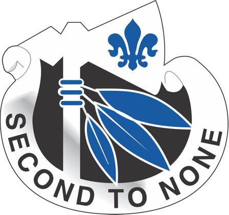 Army 2nd Infantry Division Unit Crest Vinyl Transfer Decal