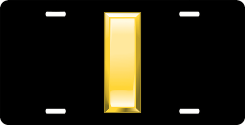 Army 2nd Lieutenant Rank License Plate