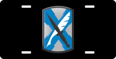 Army 300th Military Intelligence Brigade Utah License Plate