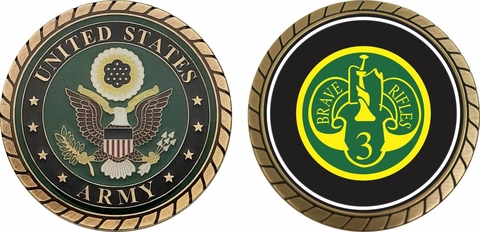 Army 3rd Armored Cavalry Regiment Challenge Coin