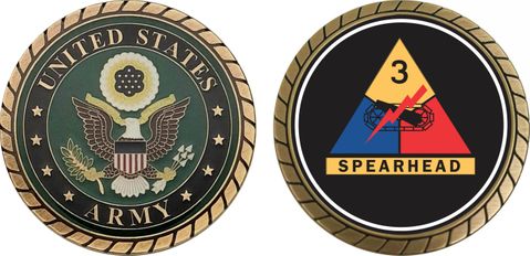 Army 3rd Armored Division Challenge Coin