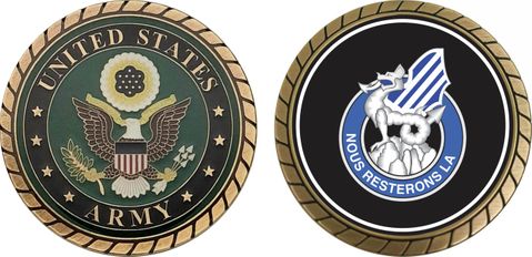 Army 3rd Infantry Division Unit Crest Challenge Coin