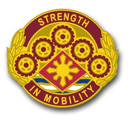 Army 425th Transport Brigade Unit Crest Vinyl Transfer Decal