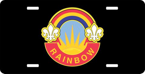 Army 42nd Infantry Division Unit Crest  License Plate