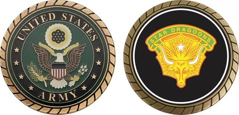Army 49th Armored Division Unit Crest Challenge Coin