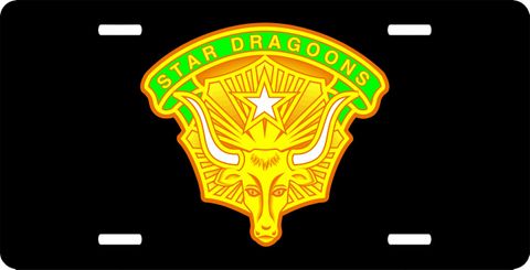 Army 49th Armored Division Unit Crest  License Plate