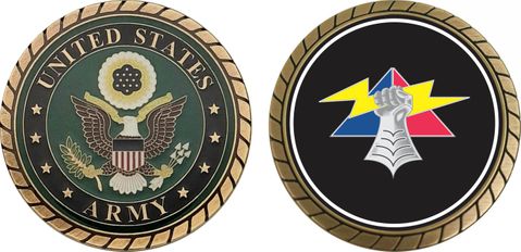 Army 4th Armored Division Unit Crest Challenge Coin