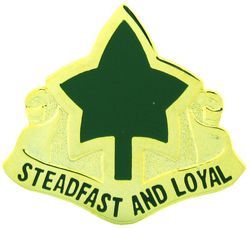 Army 4th Division Lapel Pin Steadfast and Loyal
