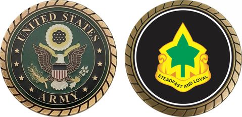 Army 4th Infantry Division Unit Crest Challenge Coin