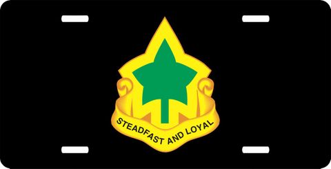 Army 4th Infantry Division Unit Crest  License Plate