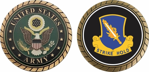 Army 504th Infantry Regiment Unit Crest Patch Challenge Coin