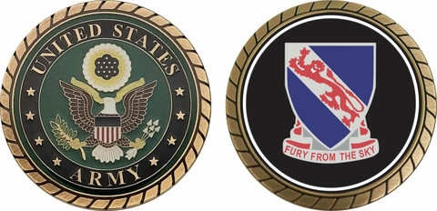 Army 508th Infantry Regiment Unit Crest Patch Challenge Coin