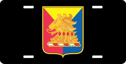 Army 50th Armored Division Unit Crest  License Plate