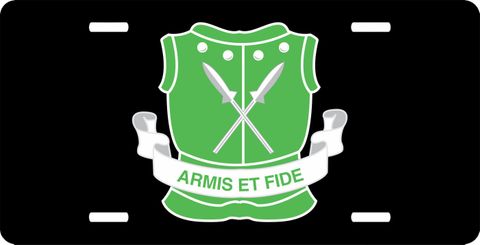 Army 5th Armored Division Unit Crest  License Plate
