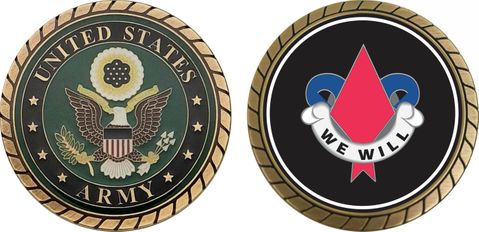 Army 5th Infantry Division Unit Crest Challenge Coin