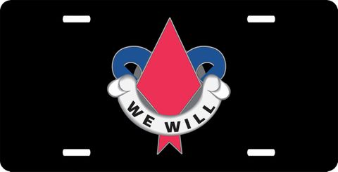 Army 5th Infantry Division Unit Crest  License Plate