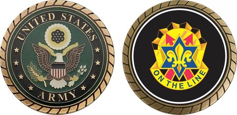 Army 6th Infantry Division Unit Crest Challenge Coin