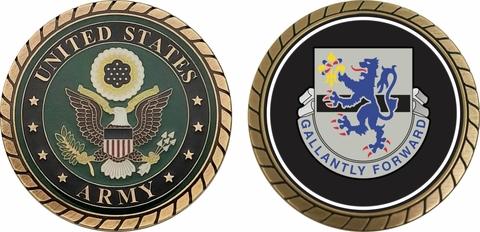 Army 71st Cavalry Regiment Challenge Coin