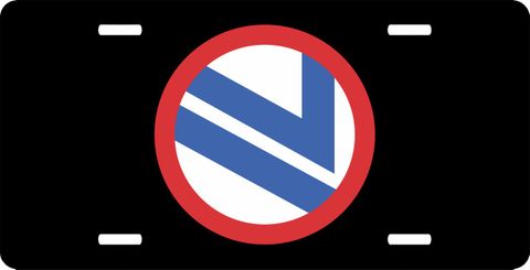 Army 71st Training Division  License Plate